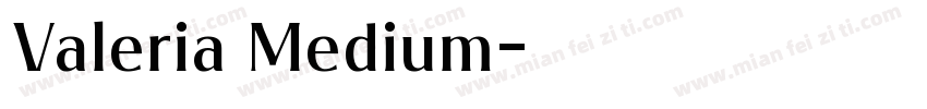 Valeria Medium字体转换
